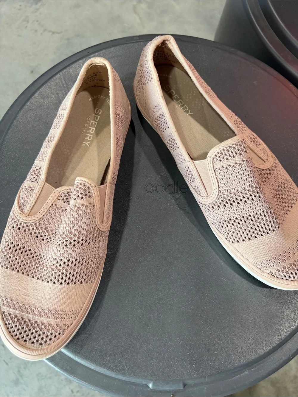 Sperry Women's Slip-On Knit Sneakers in Blush